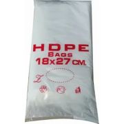 Фасовочные пакеты красные HDPE 18х27