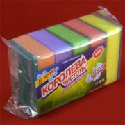 ГУБКА КОРОЛЕВА ЧИСТОТЫ, 5шт/упак,  50упак/меш