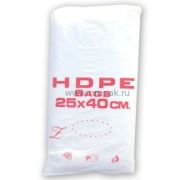 Фасовочные пакеты красные HDPE 25х40