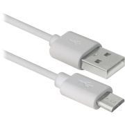 DEFENDER USB08-10BH USB2.0 белый, AM-MicroBM, 3м