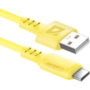 DEFENDER F207 TypeC 1м,2.4А,силикон,пакет
