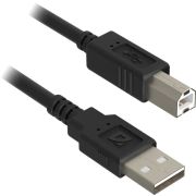 DEFENDER USB 2.0 AM-BM 30AWG, никель, 5м