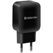 DEFENDER EPA-13 черный, 2xUSB, 5V/2.1А, пакет