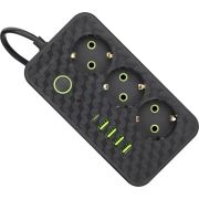 DEFENDER R220 3 м, 3 роз., 4USB-A, USB-C