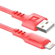 DEFENDER F207 Lightning 1м, 2.4А,силикон,пакет