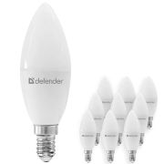 DEFENDER C37-12W-840-E14 свеча, нейтральный белый,10шт.