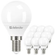 DEFENDER P45-8W-865-E14 шар, холодный дневной, 10 шт.