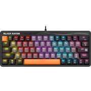 DEFENDER Black Raven GK-417 RU,3цвета,радужная,63кн,серый