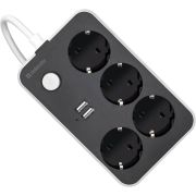 DEFENDER R230 2 м, 4 роз., 2USB-A