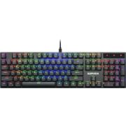 DEFENDER Armada GK-004 RU,RGB,черн,крас.свитчи,104кн