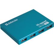 DEFENDER Septima Slim USB2.0, 7портов,блок питания2A
