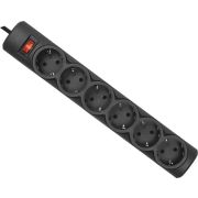 DEFENDER DFS 153 3 м, черный, 6 розеток