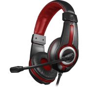 DEFENDER Warhead G-185 черный + красный, кабель 2 м