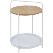 DEFENDER HOME Twin Table св. дерево, белый, полочка