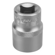 Головка торцевая, 21 мм, шестигранная, CrV, под квадрат 1/2 Stels