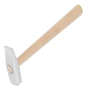 Молоток слесарный, 200 г, квадратный боек, деревянная рукоятка