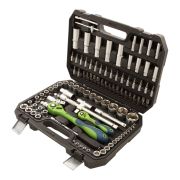 Набор инструментов 108 предметов, CrV, 1/2«, 1/4» Сибртех