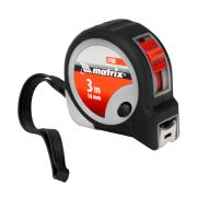 Рулетка Continuous fixation,3 м х 16 мм,двухкомпонентный корпус,плавная фиксация Matrix