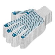 Перчатки х/б, ПВХ покрытие, «Точка», 5 пар в упаковке, 7 класс