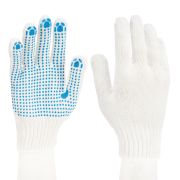 Перчатки х/б, ПВХ покрытие, «Точка», 7 класс