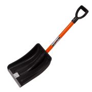 Лопата для уборки снега пластиковая, 275 х 345 х 890 мм, стальной черенок, Stels