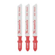 Полотна для электролобзика по металлу, 3 шт, T118A, 50 х 1.2 мм, HSS Matrix Professional