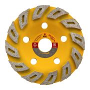 Чашка алмазная зачистная, 125 мм, Турбо Denzel