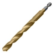 Сверло по металлу, 10 мм, HSS, нитридтитановое покрытие, шестигранный хвостовик Matrix