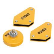 Набор из 2 магнитных сварочных фиксаторов и магнитной клеммы «масса» Denzel