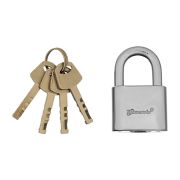 Замок навесной, хромированное покрытие 40 мм Matrix