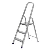 Стремянка, 3 ступени, алюминиевая, Сибртех