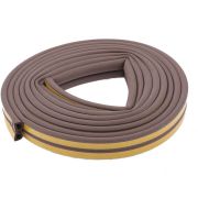 Уплотнитель, 12 м, профиль «D», коричневый Сибртех