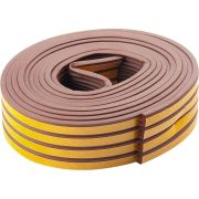 Уплотнитель, 12 м, профиль «E», коричневый Сибртех