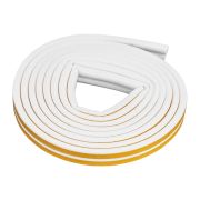 Уплотнитель, 6 м, профиль «D», белый Сибртех