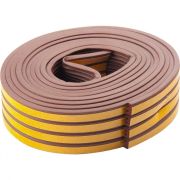 Уплотнитель, 6 м, профиль «E», коричневый Сибртех