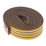 Уплотнитель, 12 м, профиль «P», коричневый Сибртех