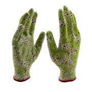 Перчатки садовые из полиэстера с нитрильным обливом, MIX цветов, M Palisad