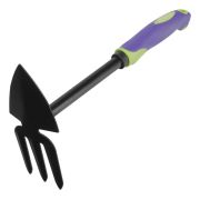 Мотыжка комбинированная, 75х300 мм, стальная, обрезиненная эргономичная рукоятка, LSR1, Palisad