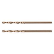 Сверло по металлу, 2 мм, HSS Co-8%, 2 шт.// Denzel