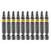 Бита PH2х50, сталь легированная S2, 20 шт., пластиковая коробка, , Е 6,3 Denzel