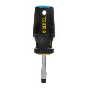 Отвертка, SL6x38 мм, S2, 3к рукоятка Denzel