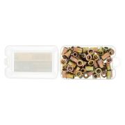 Заклепки резьбовые, стальные, оцинкованные, М6, пластиковый кейс, 70 шт. Denzel