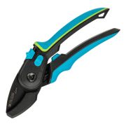 Секатор с наковальней, 220 мм, регулировка захвата, трехкомпонентные рукоятки, LUXE Palisad