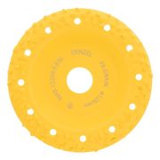 Чашка твёрдосплавная зачистная,125 мм, Наклонная, крупное зерно #8 Denzel