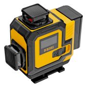 Лазерный уровень мультипризменный DLV-360-4C, 30 м, зеленый луч, Li-Ion 2,4 Aч, кейс// Denzel
