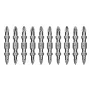 Бита двухстор., PZ2-PZ1х45мм, сталь S2, 10шт. Gross